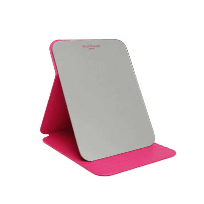 Alice Wheeler Hot Pink folding travel mirror