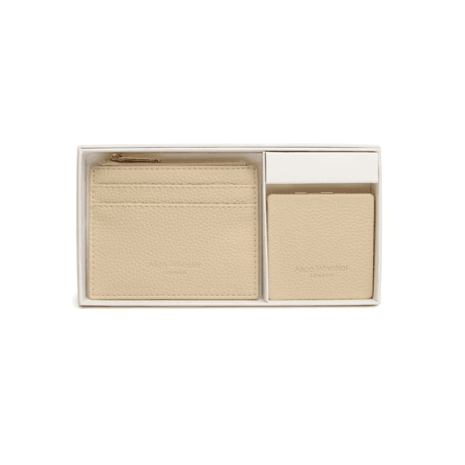 Alice Wheeler Ivory Purse & Mirror compact