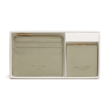 Pistachio Purse & Mirror compact