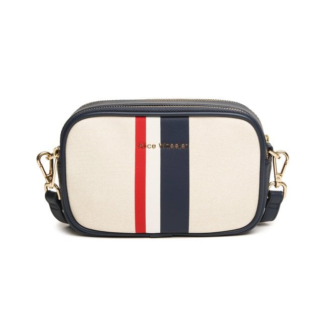 Alice Wheeler Striped Madrid Crossbody Bag