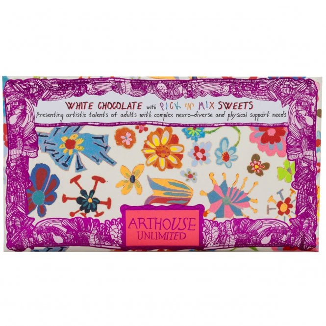 ARTHOUSE Unlimited Yellow Daffodil, White Chocolate Bar with Pick 'n' Mix Sweets