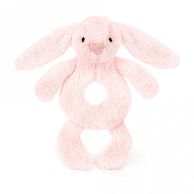 Jellycat Bashful Pink Bunny Ring Rattle