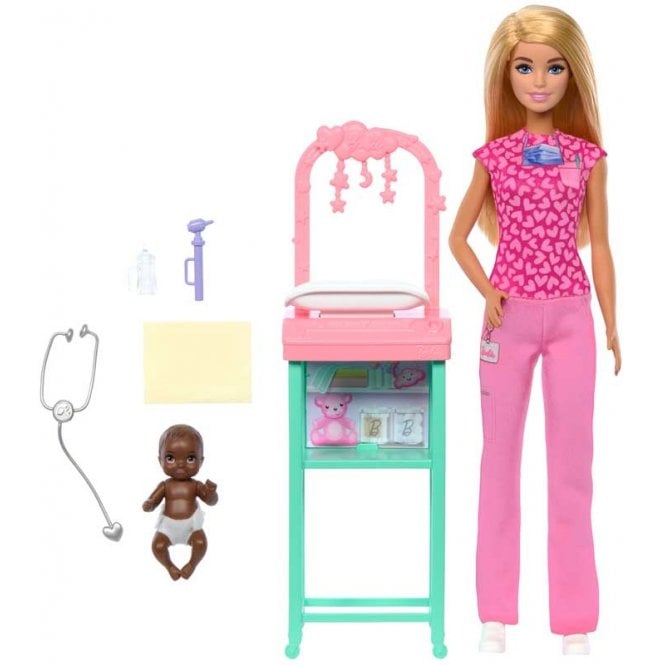 Barbie Nurturing Baby Doctor Playset