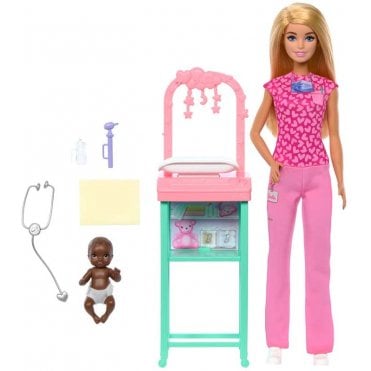 Barbie Nurturing Baby Doctor Playset