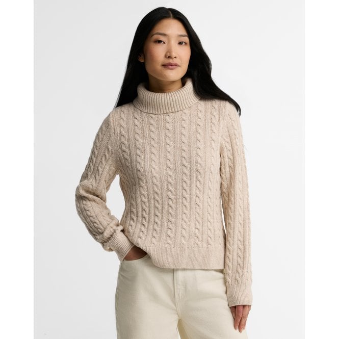 Barbour Ambleside Cable Knit Rollneck Jumper