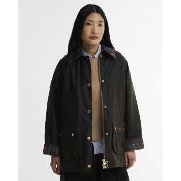 Icons Tartan Collar Modern Beadnell Waxed Jacket