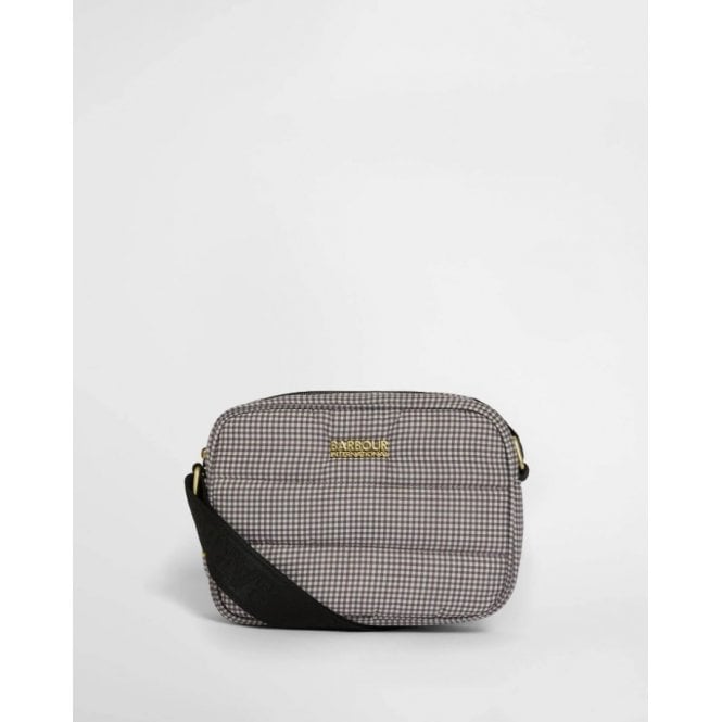 Barbour International Monaco Check Baffle Quilted Crossbody Bag