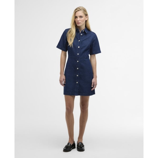 Barbour Maia Denim Mini Shirt Dress