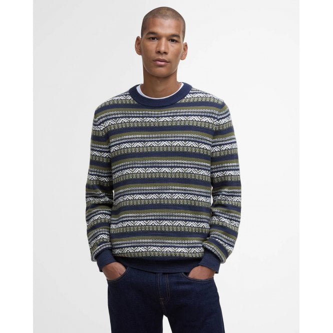 Barbour Topcliffe Fairisle Crew Neck Jumper