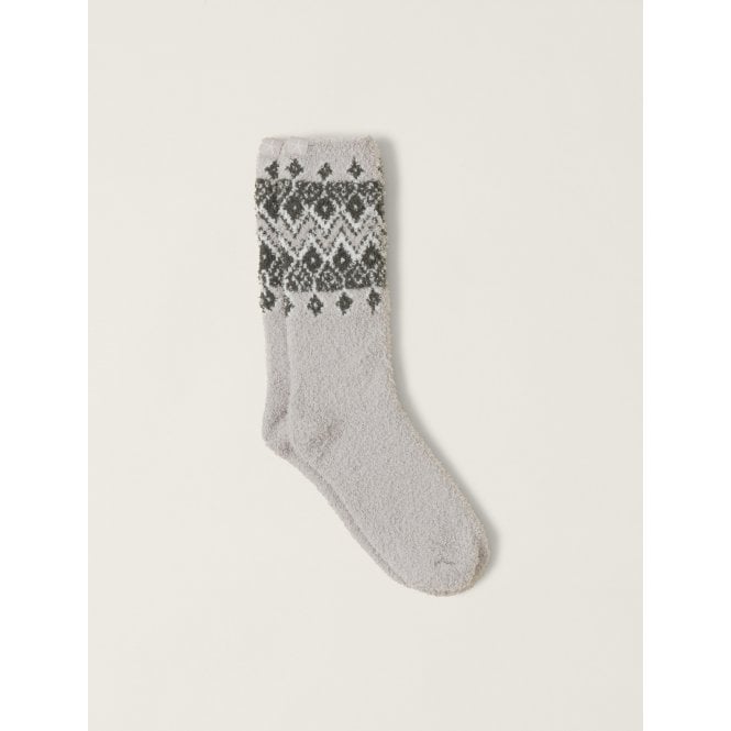 Barefoot Dreams CozyChic® Fair Isle Socks