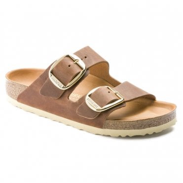 Arizona Big Buckle Oiled Leather Sandals W
