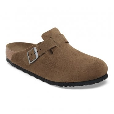 Boston Suede Soft Footbed Clogs
