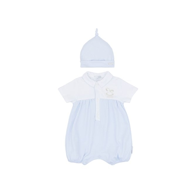 Blues Baby Boys Rocking Horse Shortie & Hat