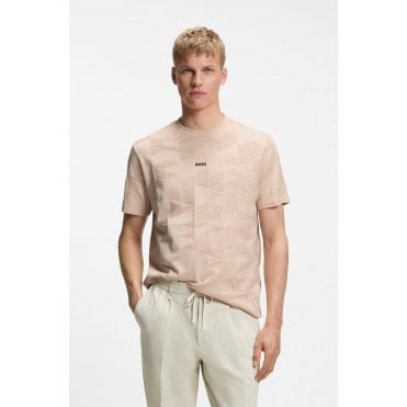 Network 3D Jacquard Pattern T-Shirt