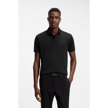 Paddy Structure Logo Patch Polo Shirt
