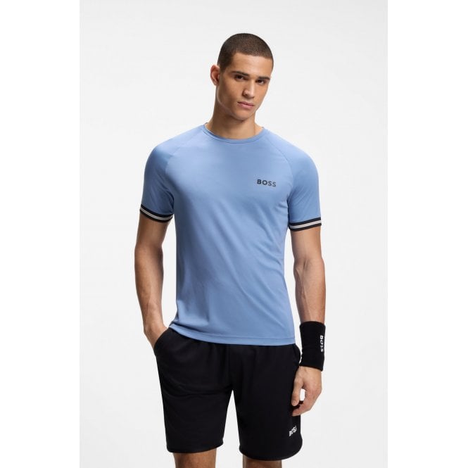 Boss Green Serve 2 Tennis Ball Embossed Active Slim Fit T-Shirt