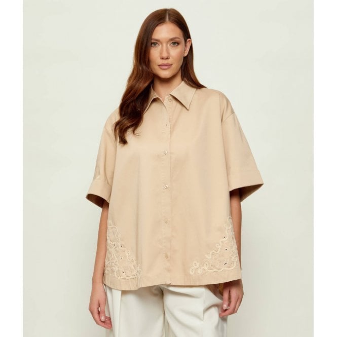 Boss Orange Balembroi Relaxed Fit Embroidered Shirt