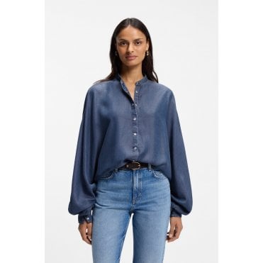 Betta Relaxed Fit Denim Effect Blouse