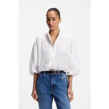 Biley Relaxed Fit Balloon Sleeve Blouse