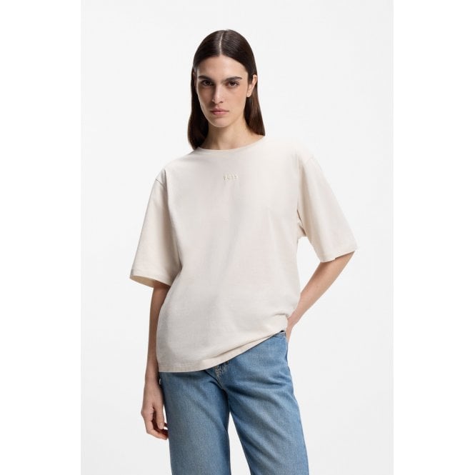 Boss Orange Enis Oversized Fit Puff Print Logo T-Shirt