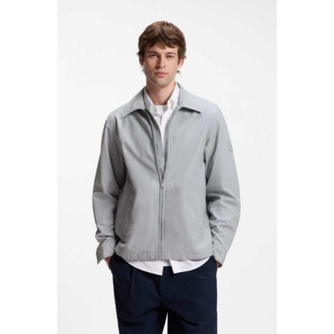 Boss Orange Lutti Oversized Zip Up Poplin Overshirt