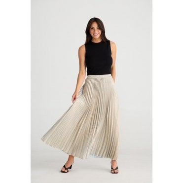 Alias Pleated Maxi Skirt