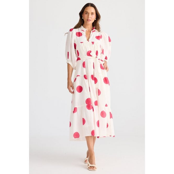 Brave+True Dottie Spot Midi Dress