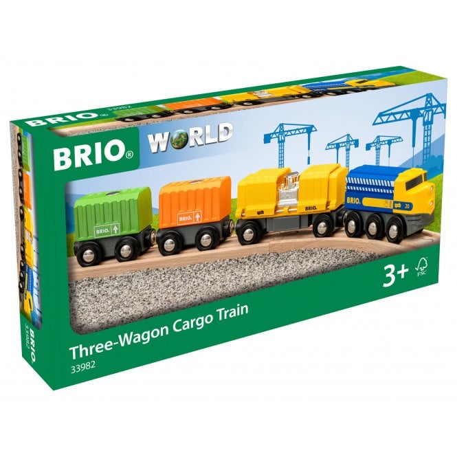 Brio Three-Wagon Cargo Train