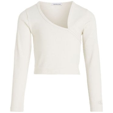 Blouse - Cropped - Rib ivory