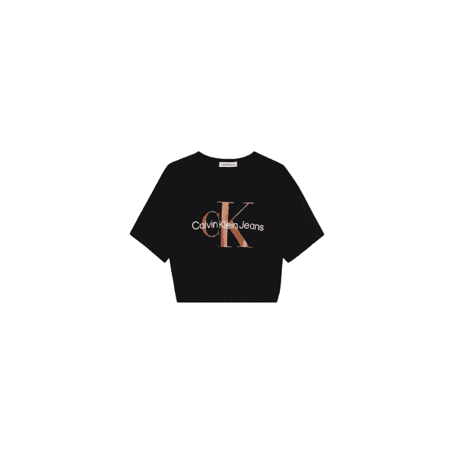 Calvin Klein Bronze Monogram T-Shirt Black