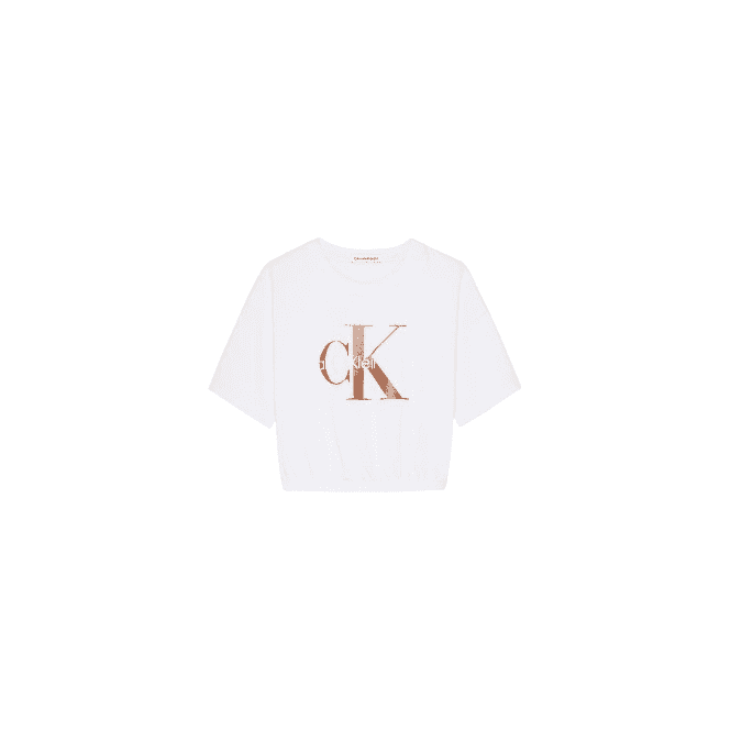 Calvin Klein Bronze Monogram T-Shirt Ivory
