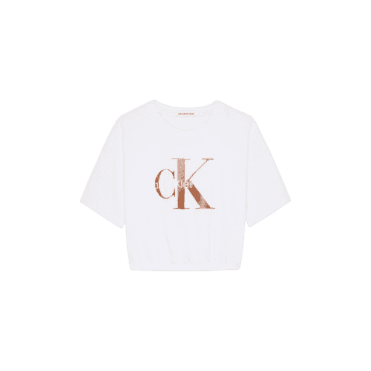 Bronze Monogram T-Shirt Ivory