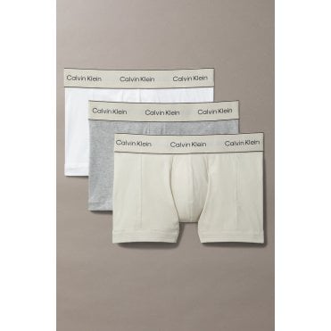 Graphic Monogram Cotton Stretch Trunks - 3 Pack