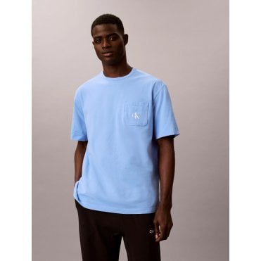 Icon Cotton Stretch Monogram Short Sleeve Crew Neck Pyjama Top