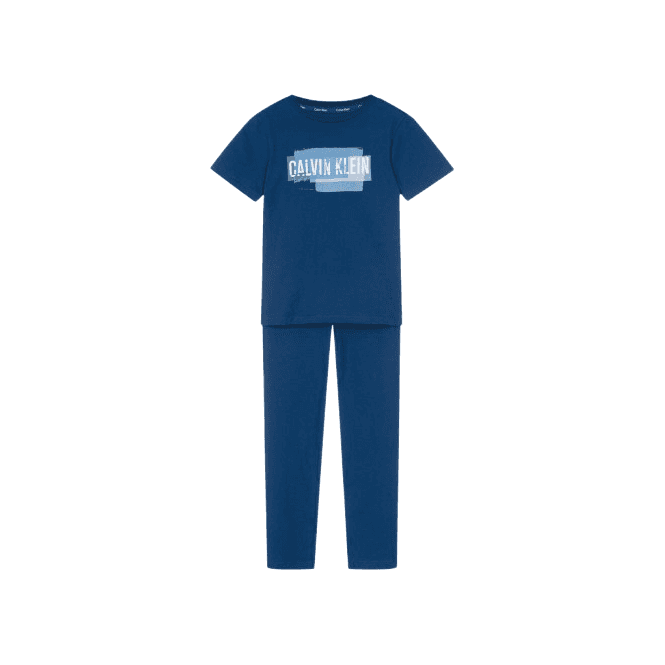 Calvin Klein Kids Royal Blue Cotton Pajamas