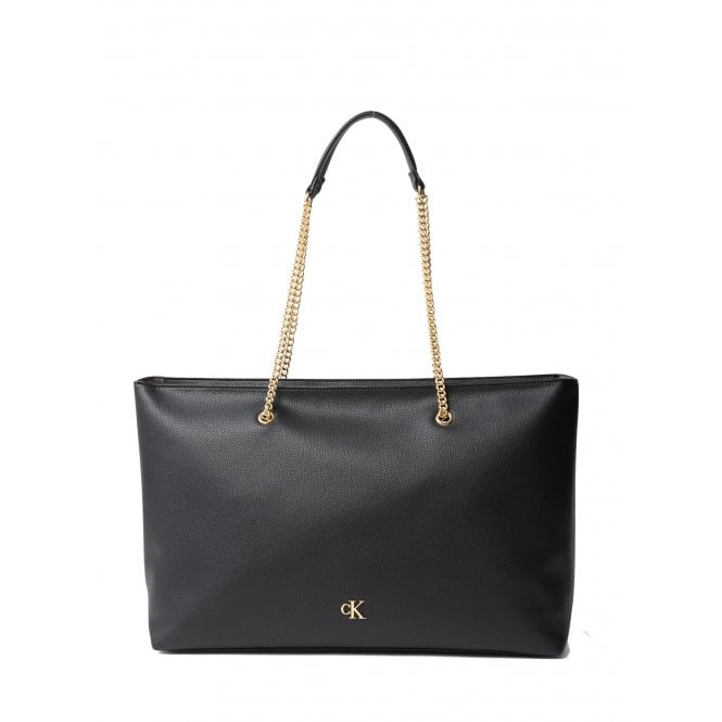 Calvin Klein Minimal Monogram Chain Tote Bag