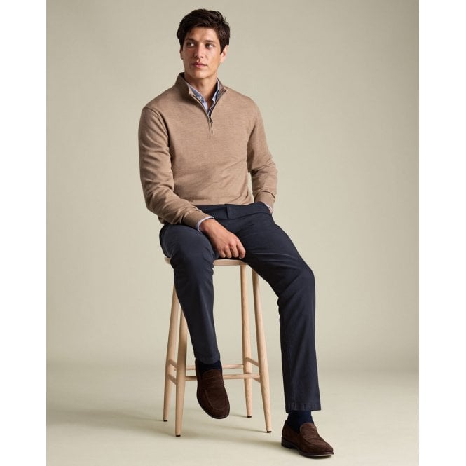 Charles Tyrwhitt Navy Casual Stretch Chinos