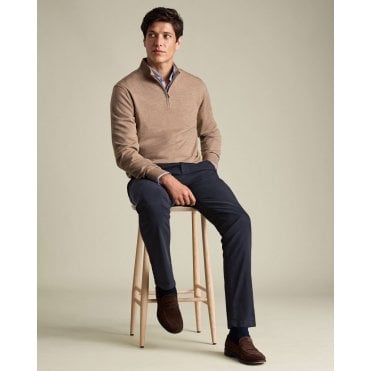 Navy Casual Stretch Chinos