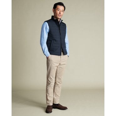 Navy Lightweight Quilted Gilet