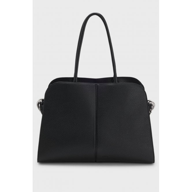 Boss Clarice Embossed Logo Faux Leather Tote Bag