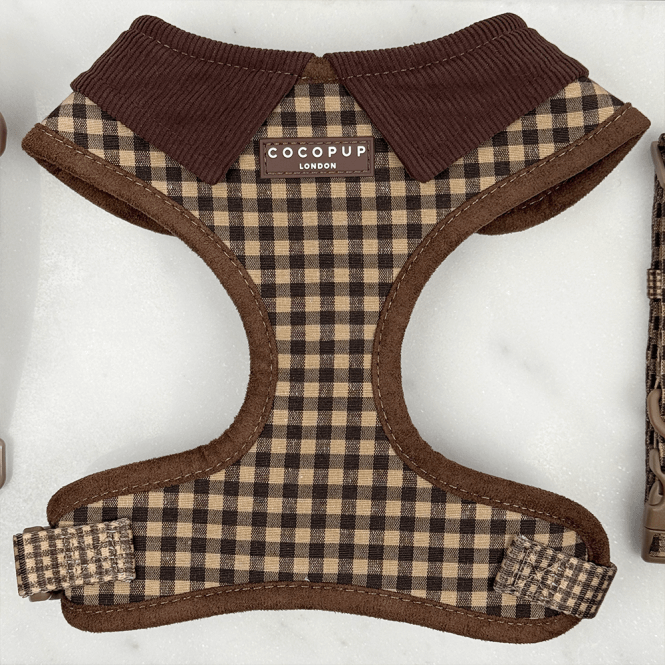 Cocopup Cotswold Check Adjustable Neck Harness