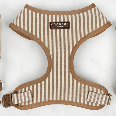 London Linen Stripes Adjustable Neck Harness