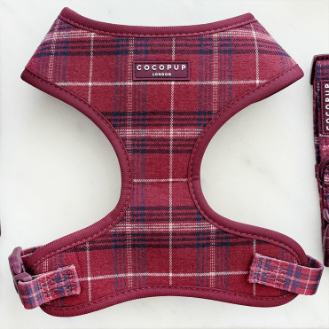 Mulberry Plaid Adjustable Neck Harness