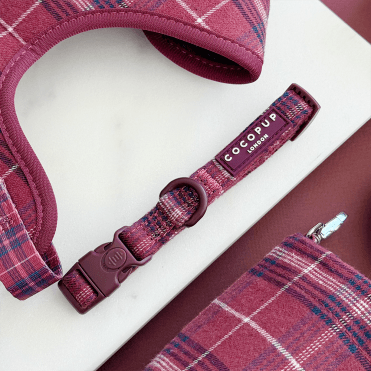 Mulberry Plaid Collar