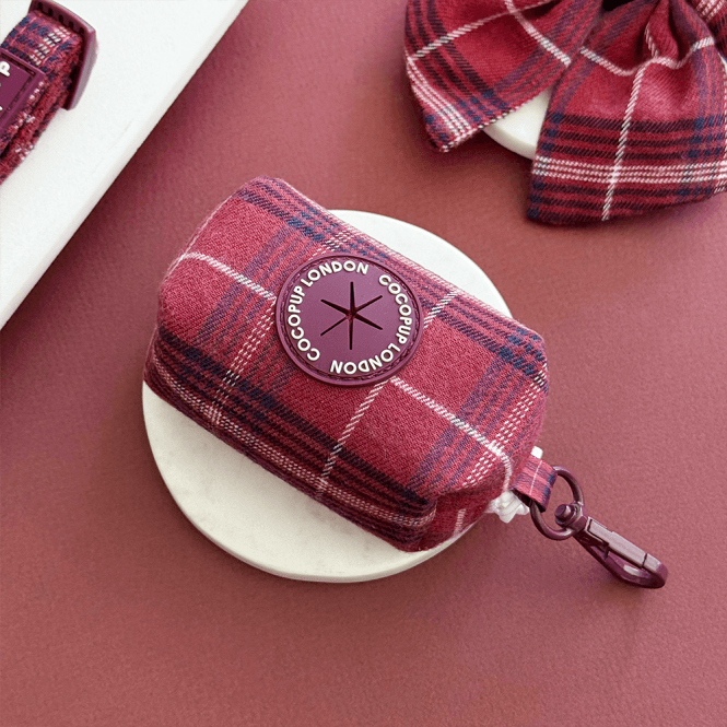 Cocopup Mulberry Plaid Poop Bag Holder