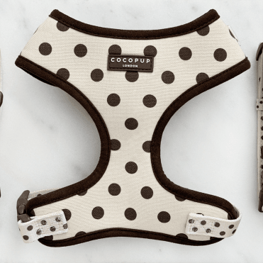 Tiramisu Polka Dot Adjustable Neck Harness