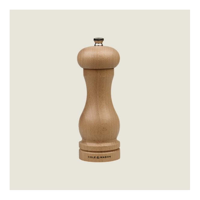 Cole & Mason Light Beech Capstan Salt Mill 165mm 