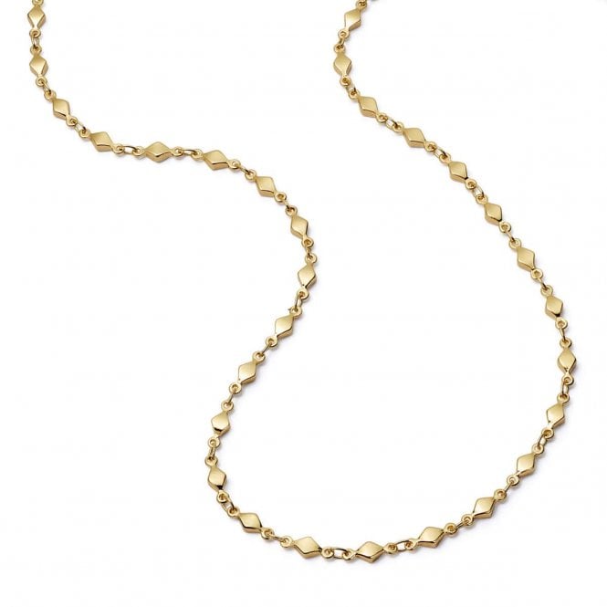 Daisy Diamond Disc Chain Necklace