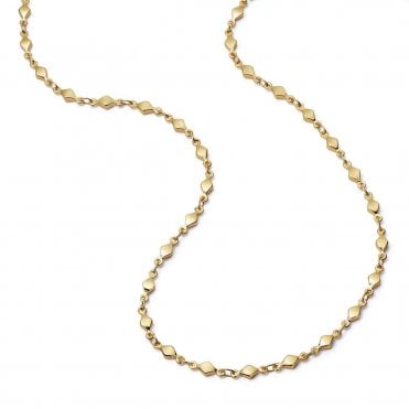 Diamond Disc Chain Necklace