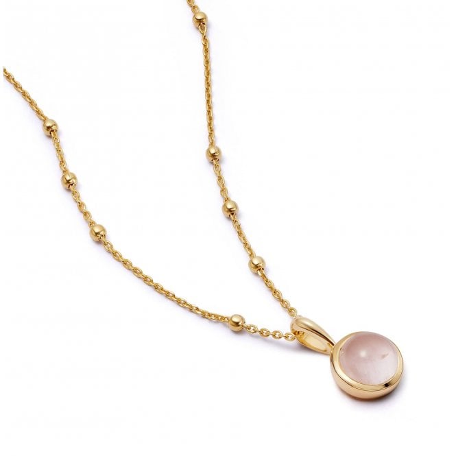 Daisy Rose Quartz Healing Stone Necklace